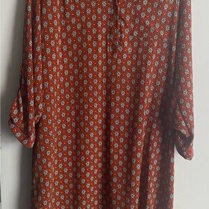 Elegant Long Sleeve Floral Dress